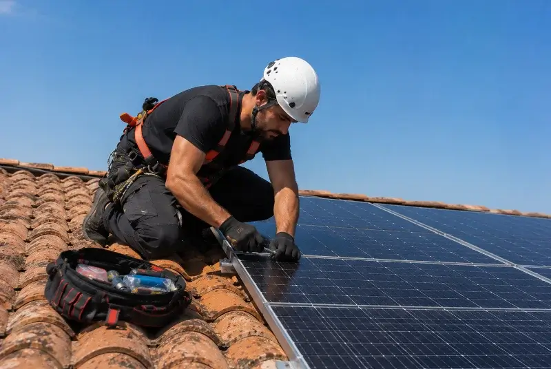 Maintenance et monitoring de panneaux solaires à Igon