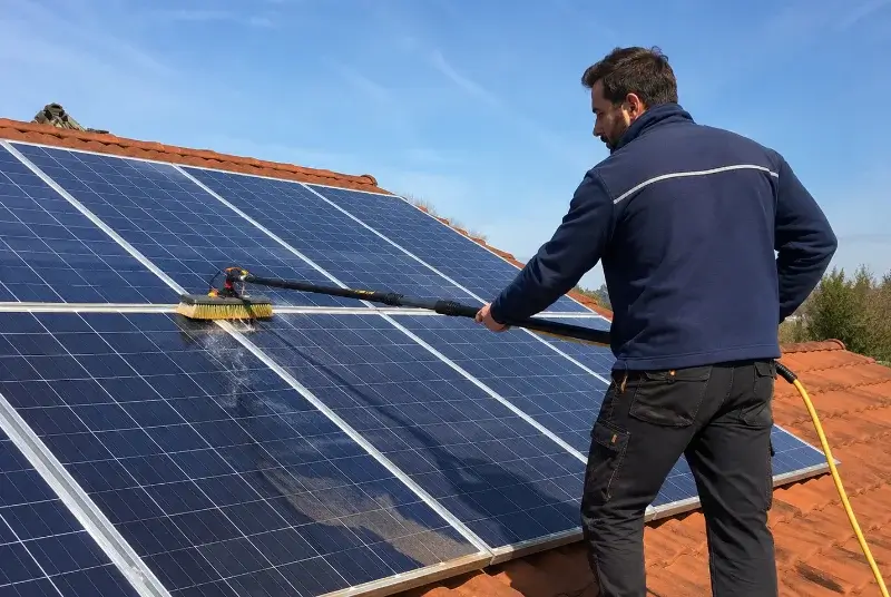 Nettoyage et entretien de panneaux solaires à Igon
